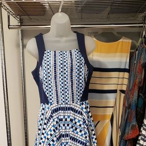 Shoshanna Cotton Striped Dress Size 8